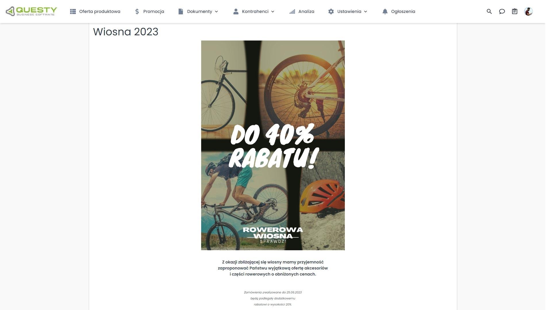 Promowanie B2B oferty z wykorzystaniem aktualności i ogłoszeń.